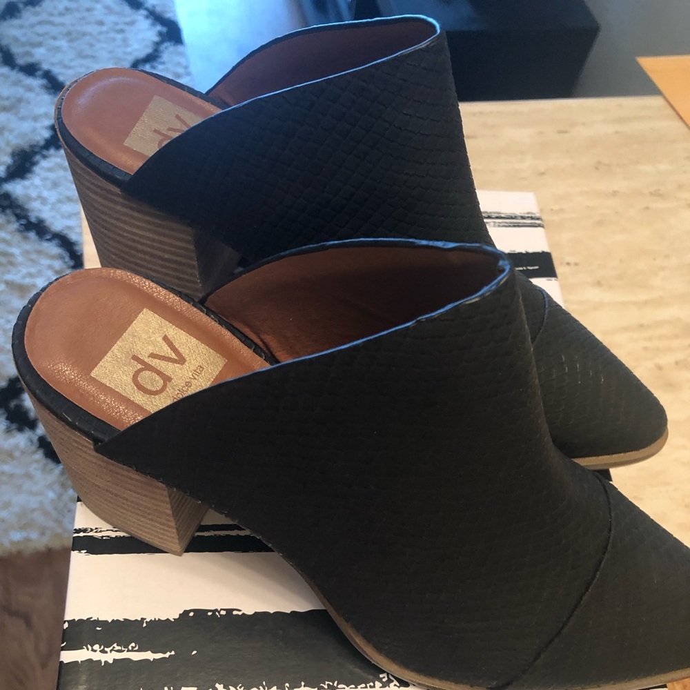 DV by dolce vita trigger block heel mules